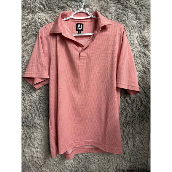 FootJoy Other - Footjoy Shirt Mens Large‎ Peach  Golfer Preppy Performance Stretch Logo